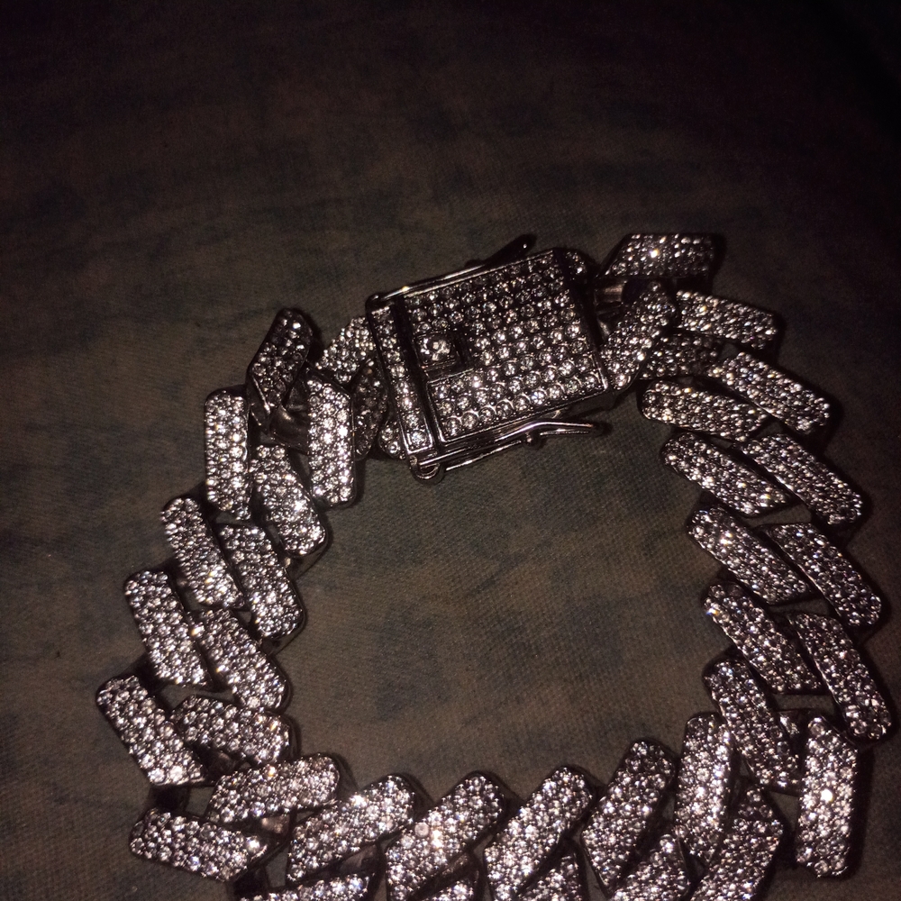 Men's Silver Diamond Bracelet